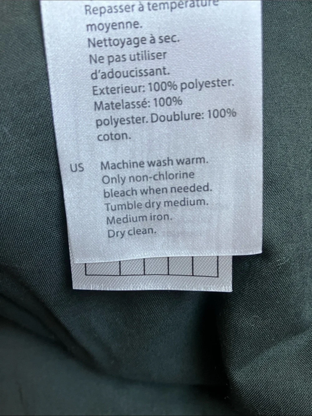 dark green COS high-neck padded vest